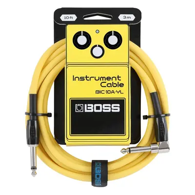 Boss BIC-10A-YL 10ft Straight - Angled Instrument Cable