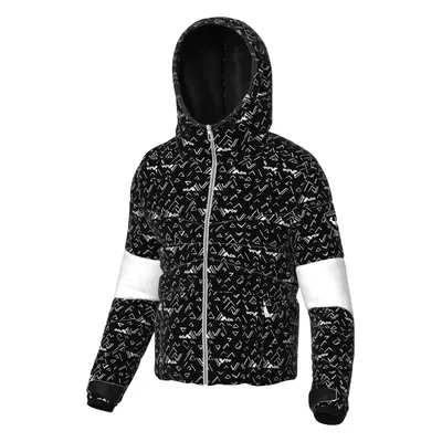 Rossignol Wispile Womens Puffy Printed Black Ski Jacket