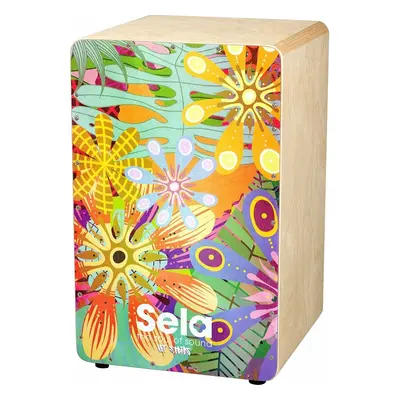 Sela SE Art Series Flower Power Wood-Cajon