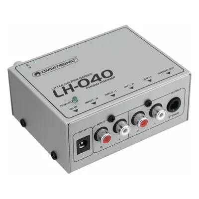 Omnitronic LH-040 Silver Phono Preamplifier