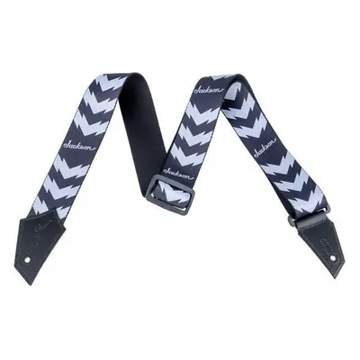 Jackson 299-3258-001 Textile guitar strap Double V Black/White