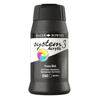 Daler Rowney System3 Acrylic Paint Process Black ml pc