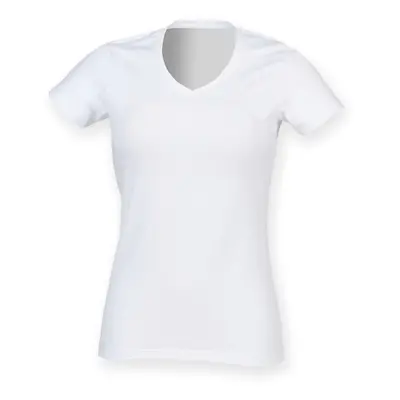 Women's v-neck T-shirt Skinni Fit Feel Good