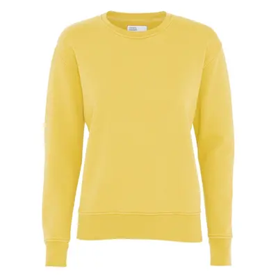 Women's round neck sweater Colorful Standard Classic Organic lemon yellow