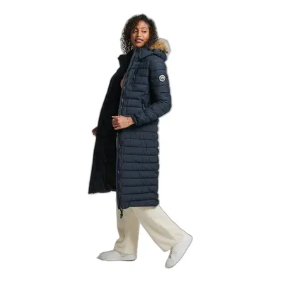 Long jacket with faux fur hood for women Superdry