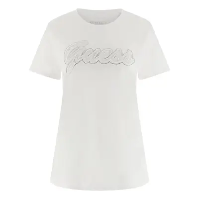 Women's T-shirt Guess Script Lace Logo Easy