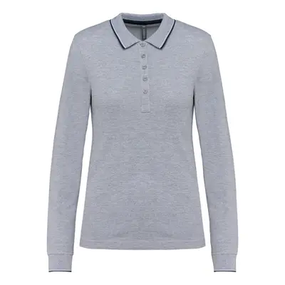 Women's long-sleeved pique polo shirt Kariban