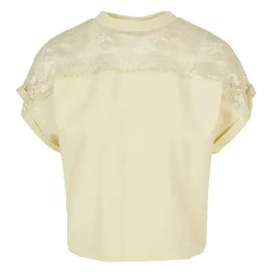 Short lace T-shirt for women Urban Classics Oversized