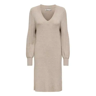 Women's long sleeve V-neck sweater dress Only Katia