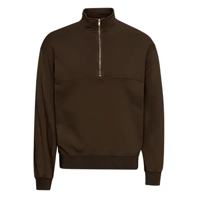 Sweatshirt 1/4 zip Colorful Standard Organic coffee brown