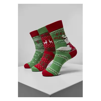 Socks Urban Classics christmas lama (3pcs)