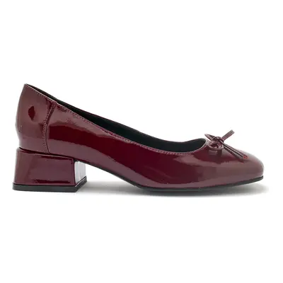 Women’s patent leather block heel pumps Pédiconfort