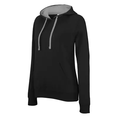 Women's hooded sweatshirt Kariban Contrastée