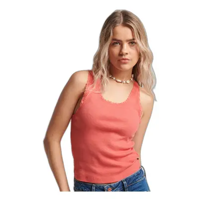 Tank top with lace trim woman Superdry