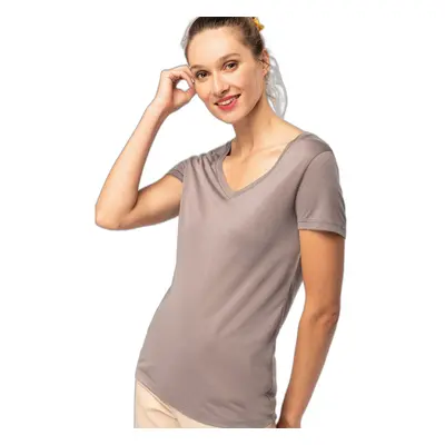 Ladies' v-neck T-shirt Kariban Lyocell Tencel™