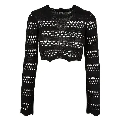 Crochet crop sweater for women Urban Classics