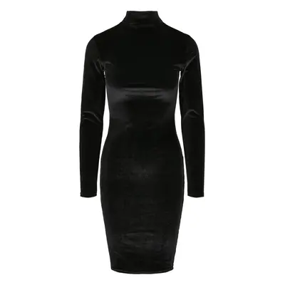 Velvet dress for women Urban Classics turtle neck