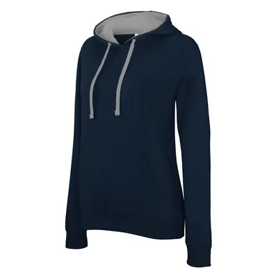 Women's hooded sweatshirt Kariban Contrastée