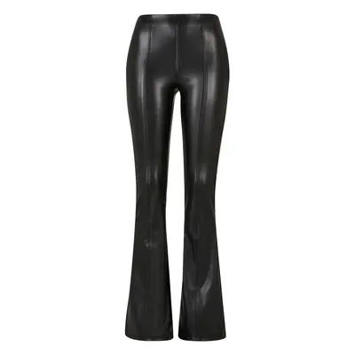 Flared Trousers in synthetic leather woman Urban Classics