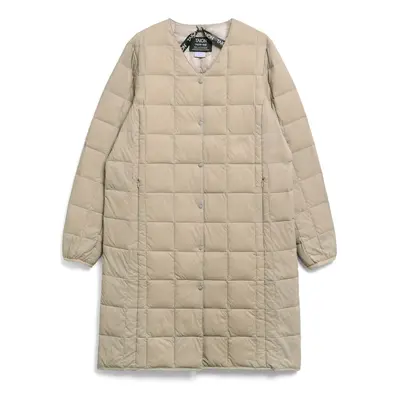 Long basic v-neck button-downPuffer Jacket Taion