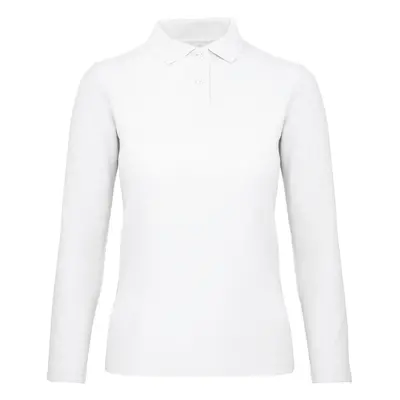 Women's long sleeve polo shirt B&C ID.001