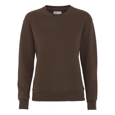 Women's round neck sweater Colorful Standard Classic Organic coffee brown