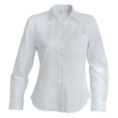 Women's long sleeve shirt Kariban blanc