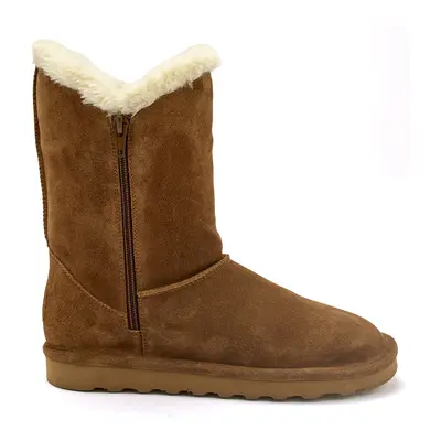 Women's fur-lined ankle boots with double zip Pédiconfort