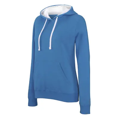 Women's hooded sweatshirt Kariban Contrastée