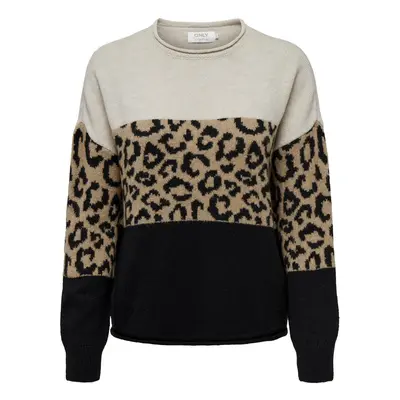 Women's round neck sweater Only Jade Animal