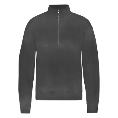 1/4 zip sweatshirt Colorful Standard Organic Faded Black