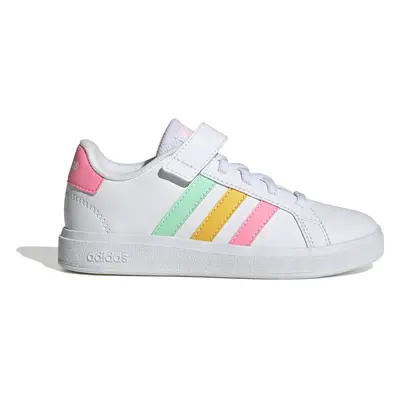 Trainers with elastic laces and top strap child adidas Grand Court