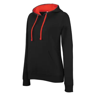 Women's hooded sweatshirt Kariban Contrastée