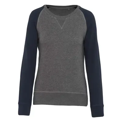 Women's round neck sweatshirt Kariban bicolore