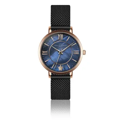 Women's watch Amelia Parker Petite Blue Black Mesh