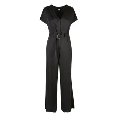 Jumpsuit with belt for women Urban Classics Satin