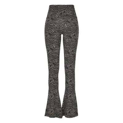 Women's high-waisted leggings Urban Classics zebra boot (GT)