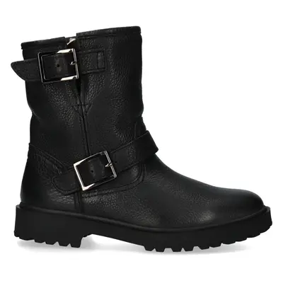 Leather boots with fur for women Blackstone WL01