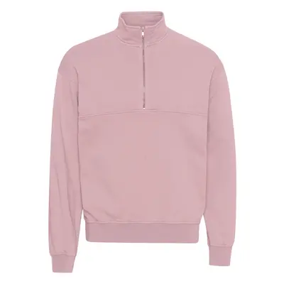 Sweatshirt 1/4 zip Colorful Standard Organic faded pink