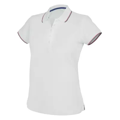 Short-sleeve women's polo Kariban 5 boutons