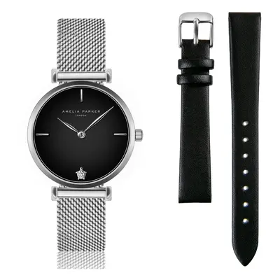 Women's watch and watchband Amelia Parker Night Shore