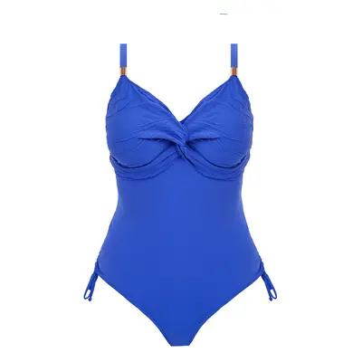 Women's 1-piece twist swimsuit Fantasie Beach Waves Ultramarine