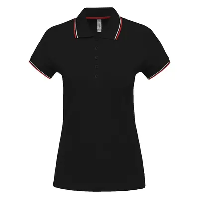 Short-sleeve women's polo Kariban 5 boutons