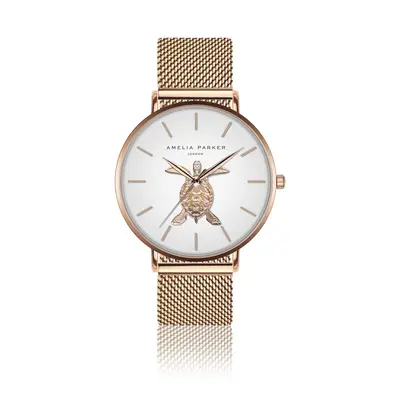 Women's watch Amelia Parker Rose Turtle Mesh