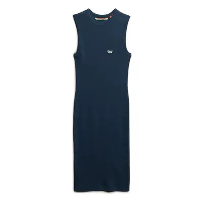 Women's mid-length ribbed dress Superdry