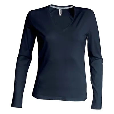 Women's long-sleeved T-shirt Kariban Col V