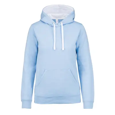 Women's hooded sweatshirt Kariban Contrastée