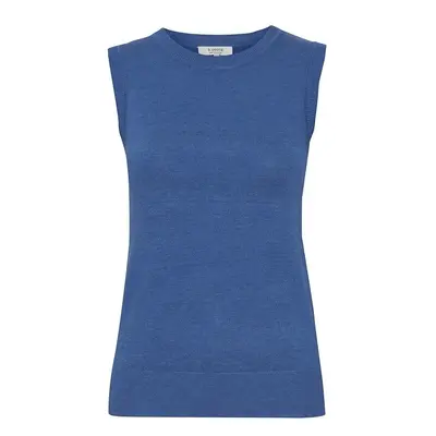 Sleeveless sweater round neck woman b.young Pimba1