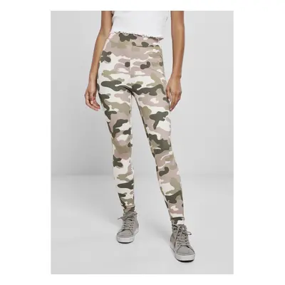 Women's high-waisted leggings Urban Classics Camo tech