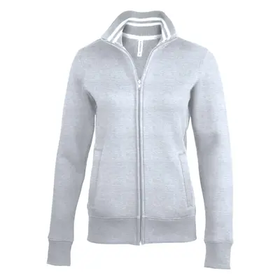 Sweatshirt woman fitted Kariban Molleton Zippée